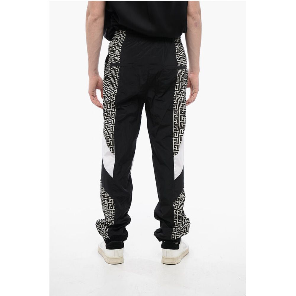Nylon MULTICUTS Sweatpants with Monogram Inserts