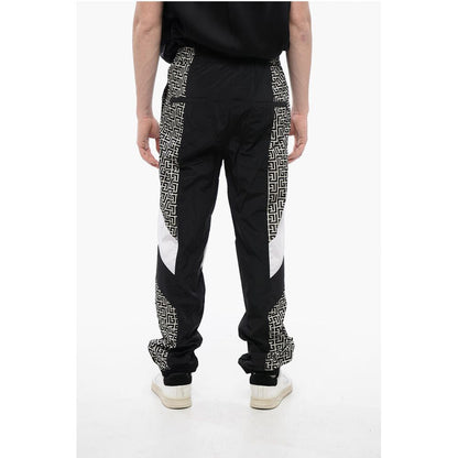 Nylon MULTICUTS Sweatpants with Monogram Inserts