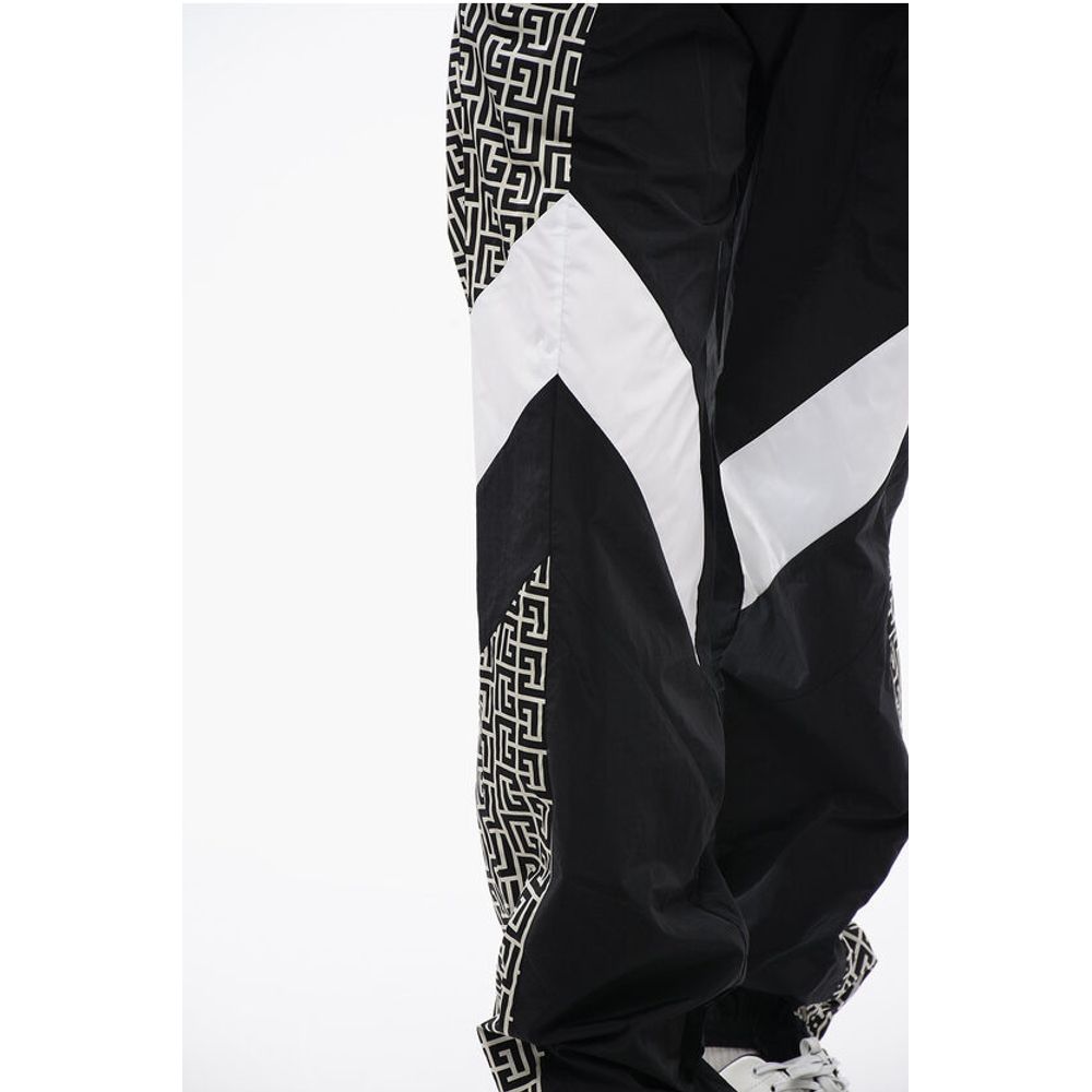 Nylon MULTICUTS Sweatpants with Monogram Inserts