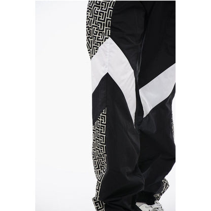 Nylon MULTICUTS Sweatpants with Monogram Inserts