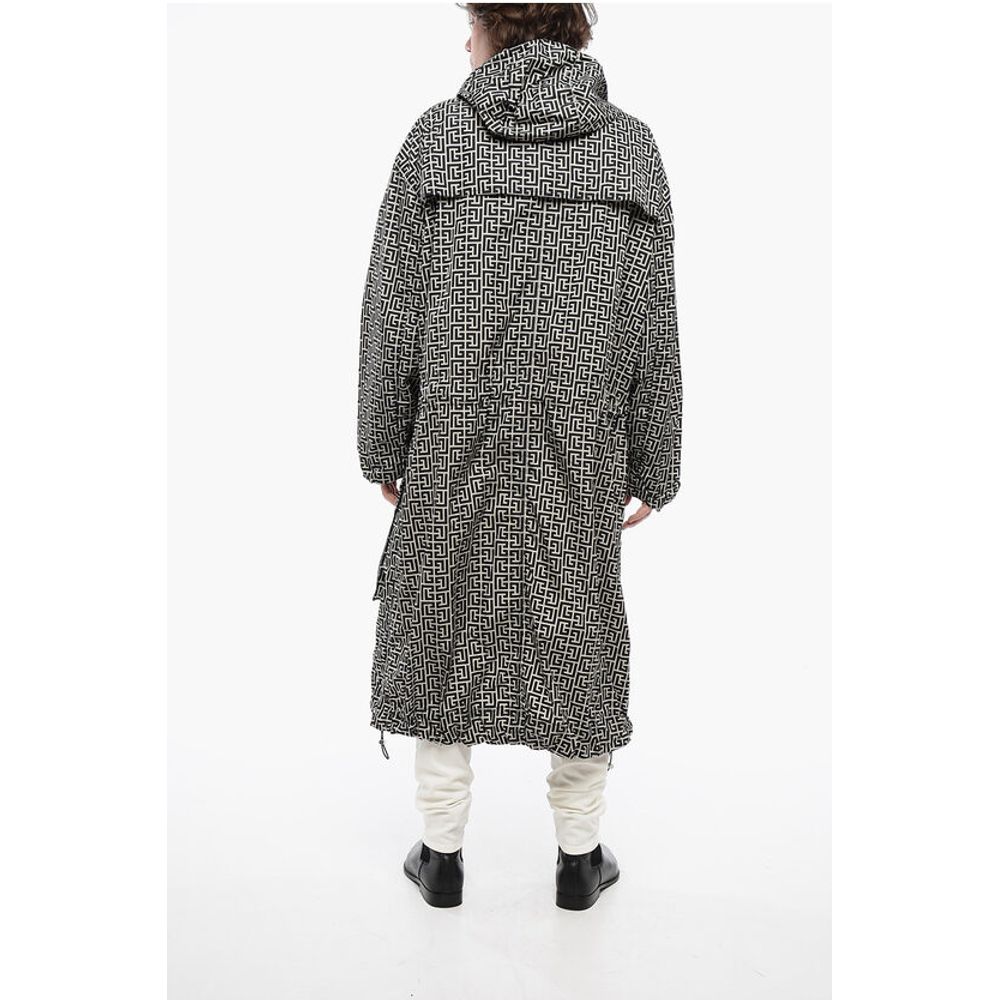 Nylon Parka Fit Windbreaker with Monogram Motif