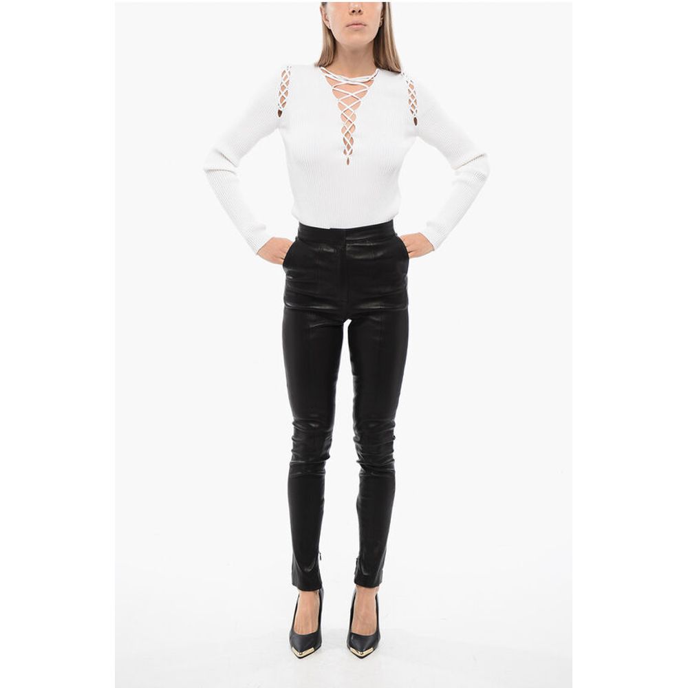 High-Waisted Skinny fit Leather Pants