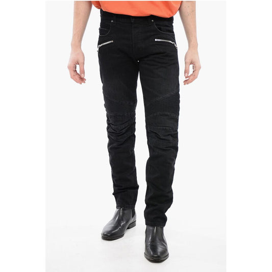 Slim Fit Biker Denims with Belt Loops 17cm