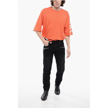 Slim Fit Biker Denims with Belt Loops 17cm
