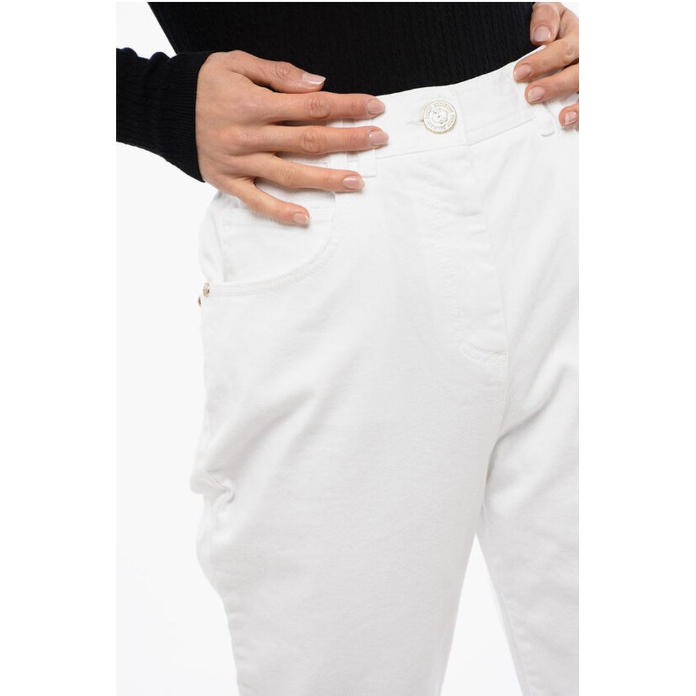Skinny Denims with Jewel Buttons
