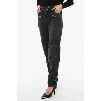 Biker Denims with Zipped Detailing