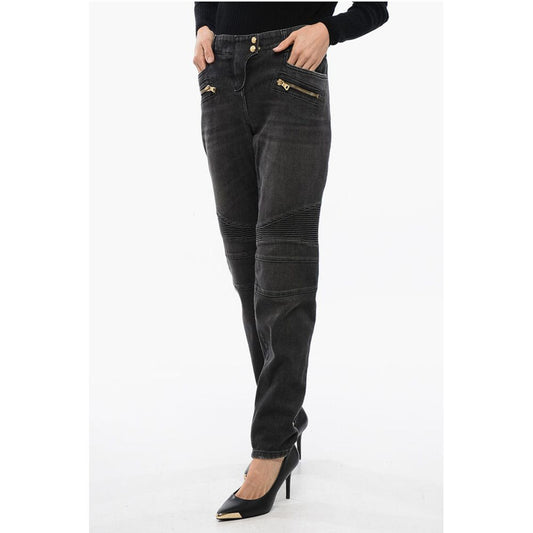 Biker Denims with Zipped Detailing