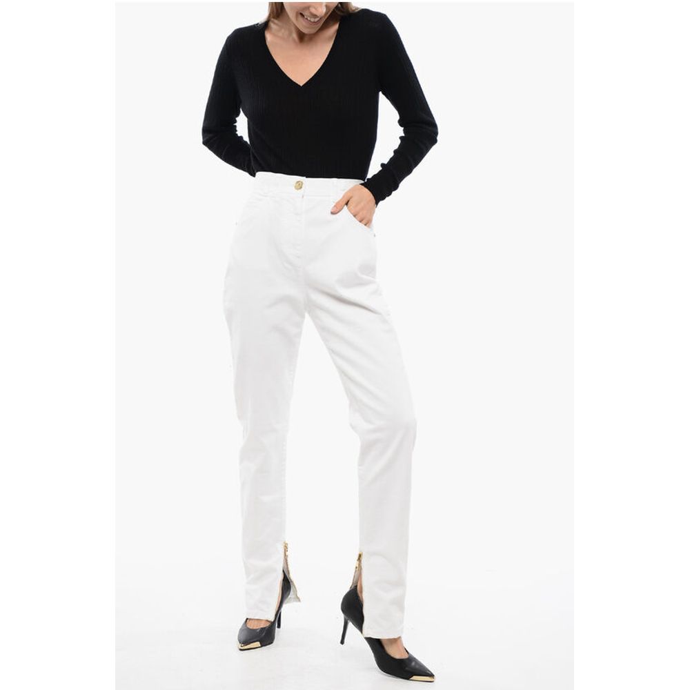 Skinny Denims with Jewel Buttons
