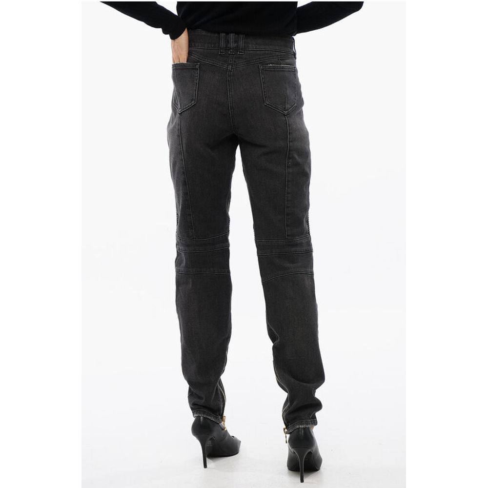Biker Denims with Zipped Detailing