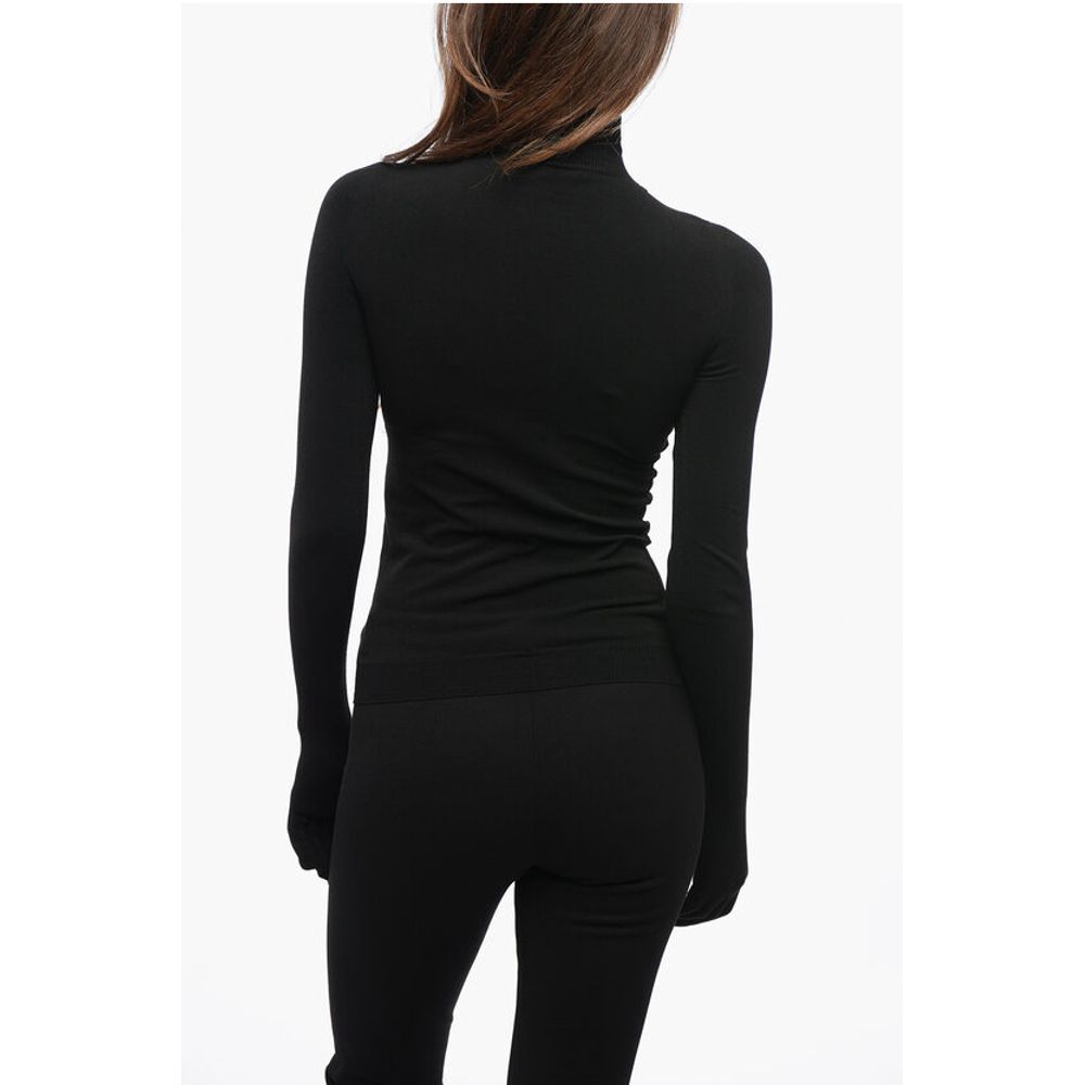 Turtleneck Sweater with Touchscreen Gloves