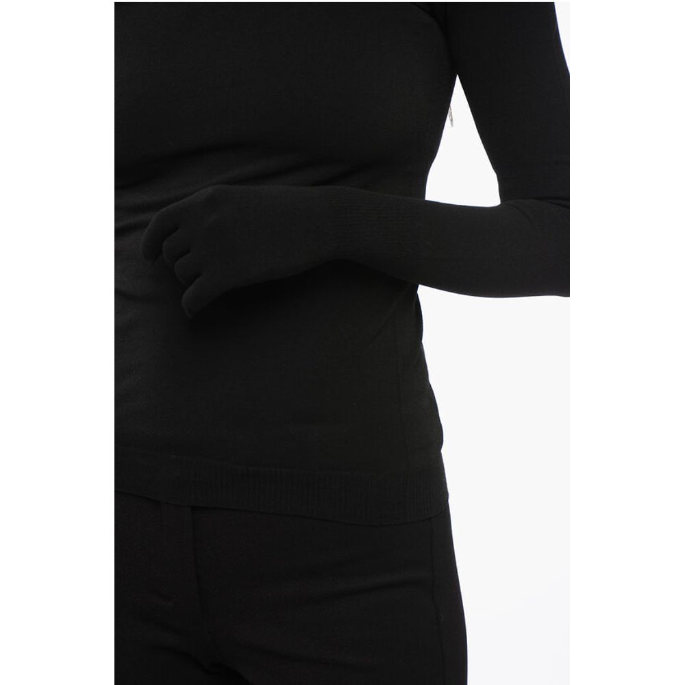 Turtleneck Sweater with Touchscreen Gloves