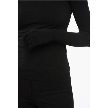 Turtleneck Sweater with Touchscreen Gloves