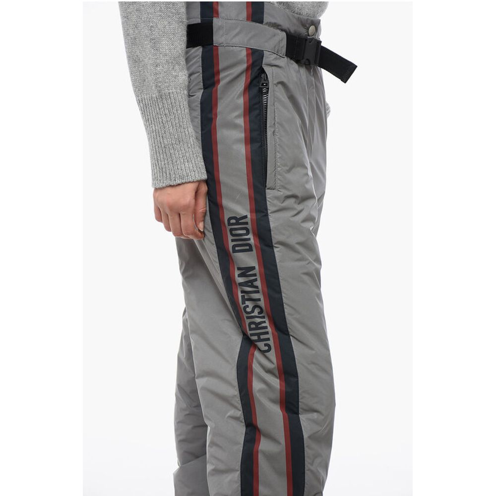 Glittery Ski Pants with Side Logoed Print
