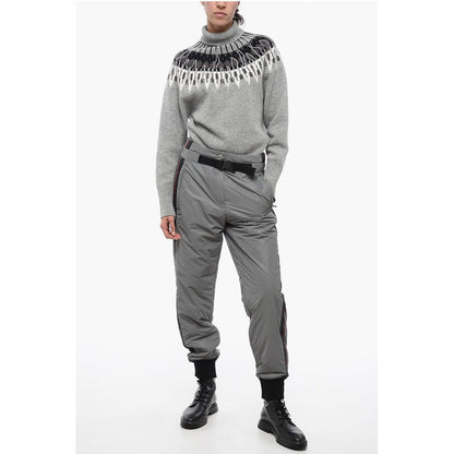 Glittery Ski Pants with Side Logoed Print