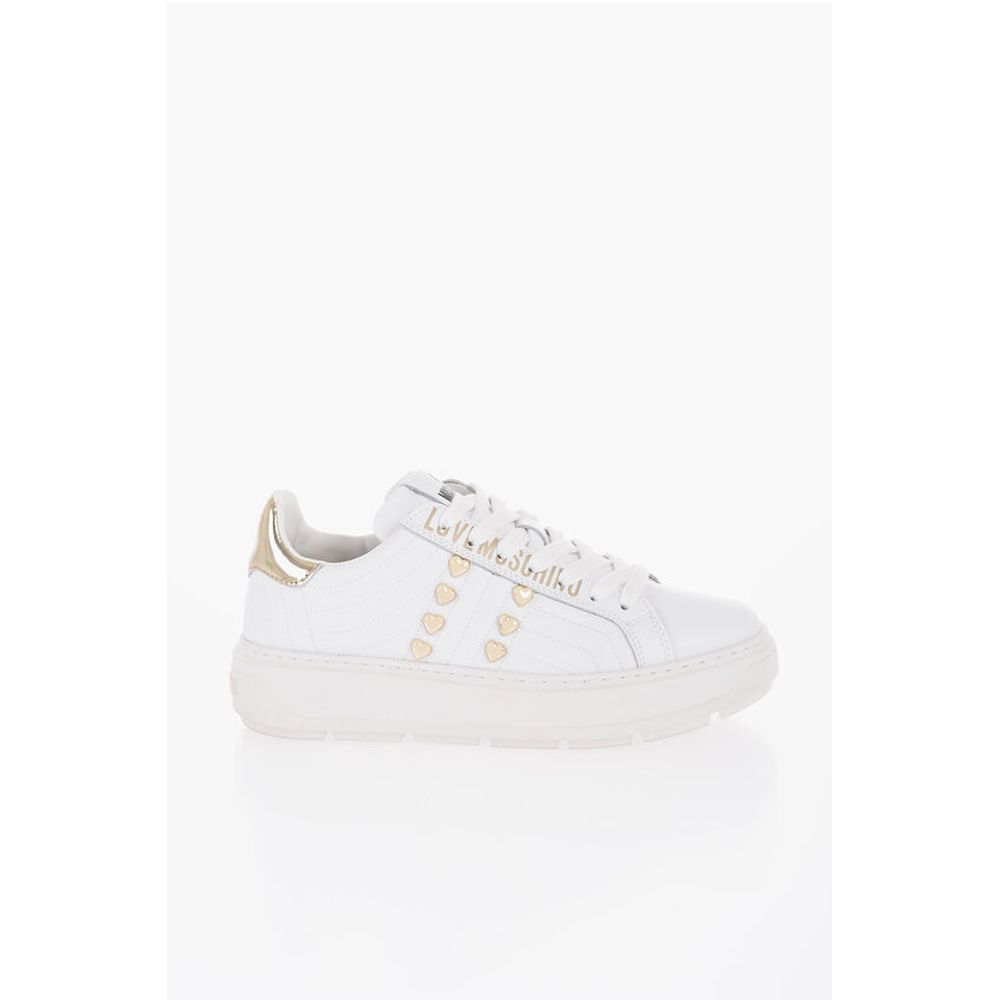 LOVE Quilted Leather BOLD40 Low-Top Sneakers with Golden Eff