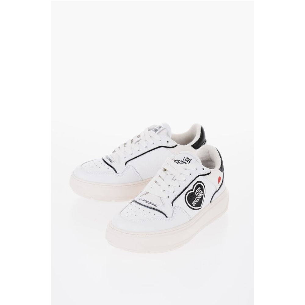 LOVE Textured Leather BOLD40 Low-Top Sneakers with Contrast