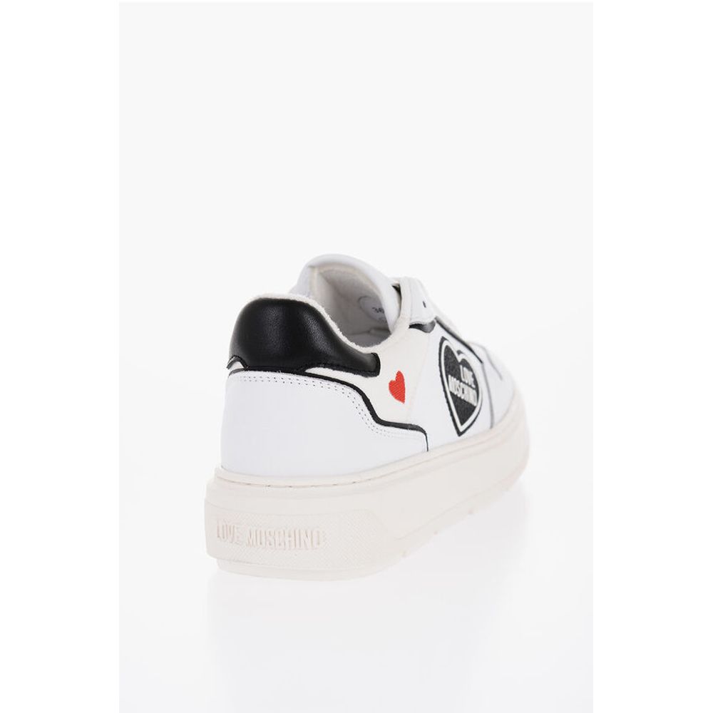 LOVE Textured Leather BOLD40 Low-Top Sneakers with Contrast