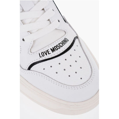 LOVE Textured Leather BOLD40 Low-Top Sneakers with Contrast