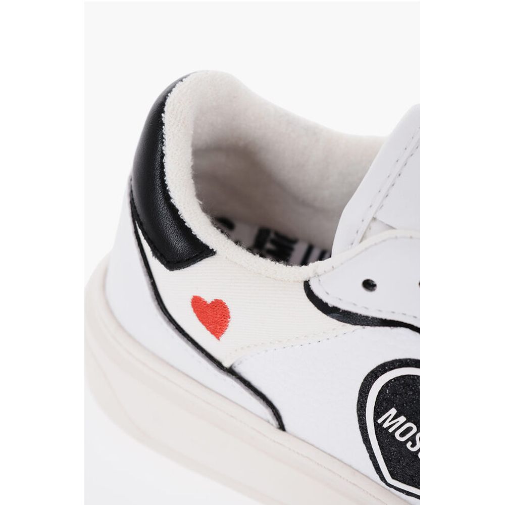 LOVE Textured Leather BOLD40 Low-Top Sneakers with Contrast