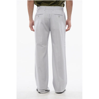 4-Pocketed Stretch Wool Pants with Belt Loops