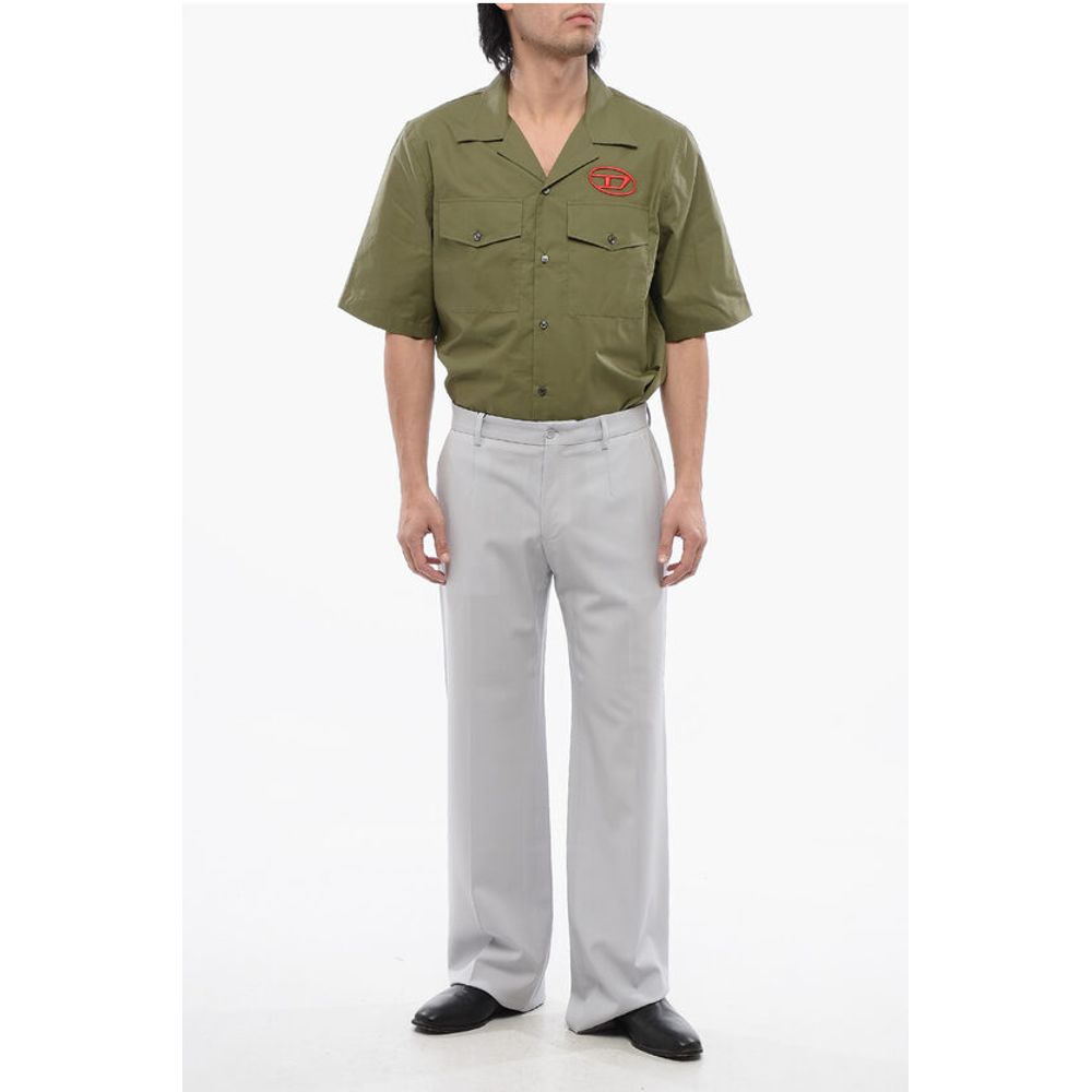 4-Pocketed Stretch Wool Pants with Belt Loops