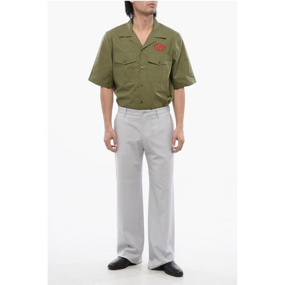 4-Pocketed Stretch Wool Pants with Belt Loops
