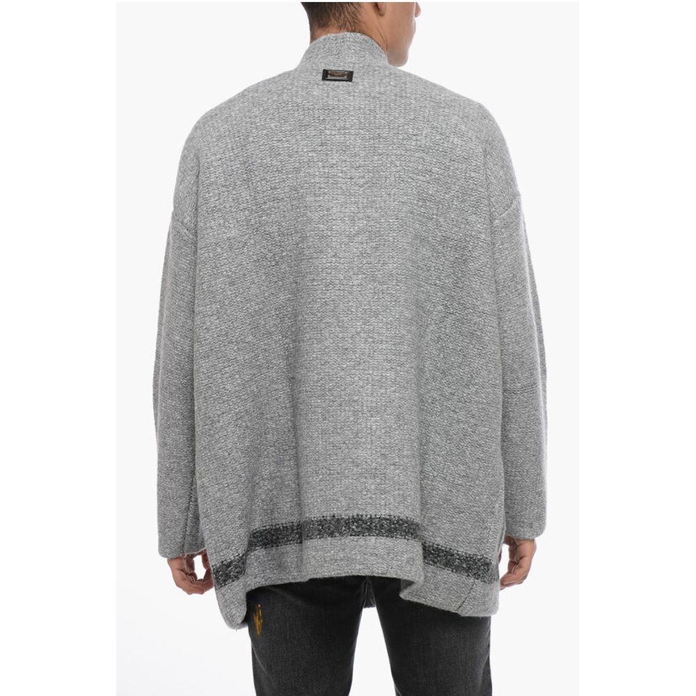 Wool Blend Cardigan with Patch Pockets