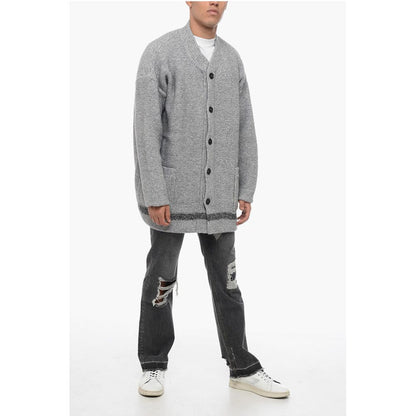 Wool Blend Cardigan with Patch Pockets