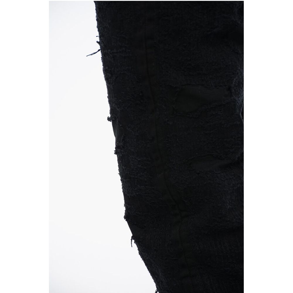 Slim Fit Distressed Cotton Denims 17cm