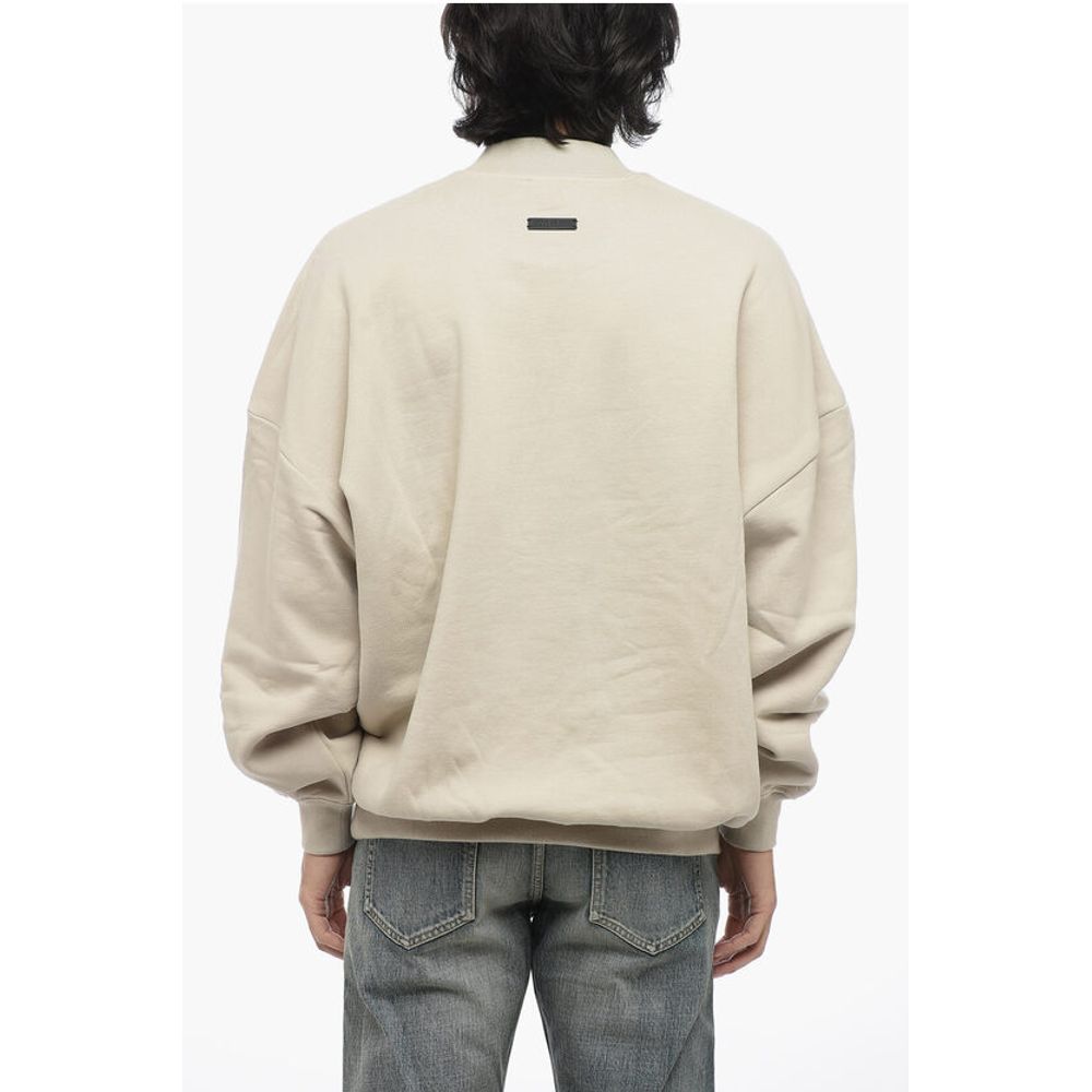 Brushed Cotton ETERNAL Sweatshirt with Embossed Print