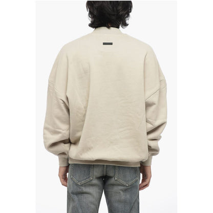 Brushed Cotton ETERNAL Sweatshirt with Embossed Print
