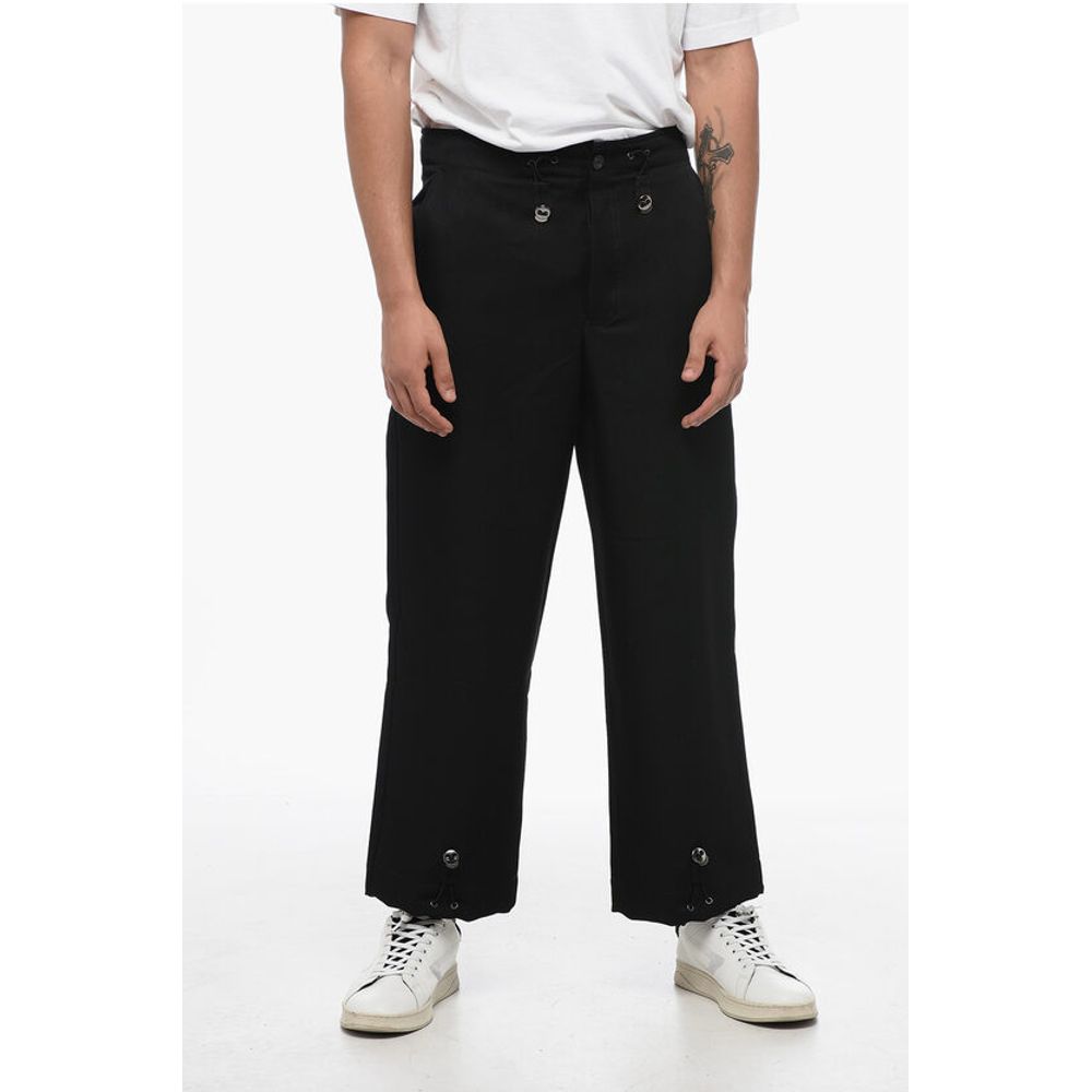 EMPORIO 3-Pocket Pants with Drawstringed Waist and Ankles