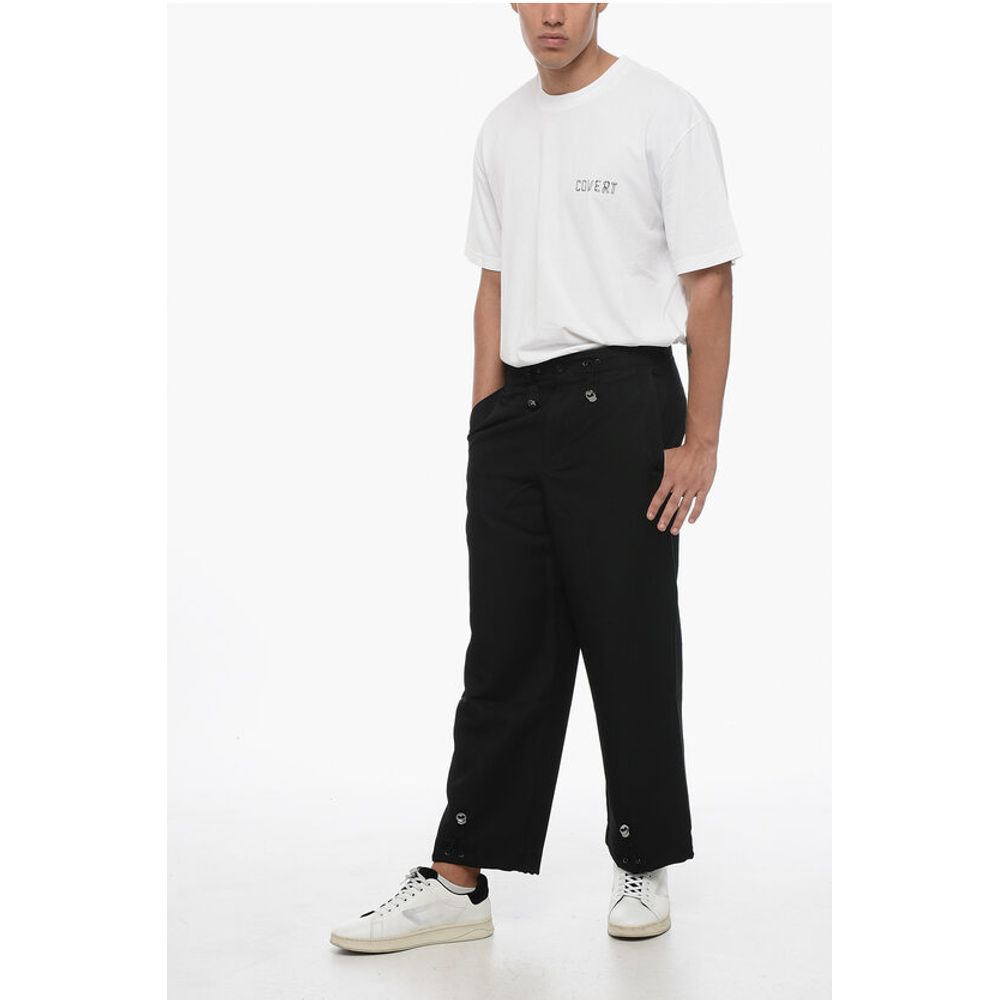 EMPORIO 3-Pocket Pants with Drawstringed Waist and Ankles