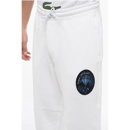 EMPORIO RESORT Cotton Sweatpants with Embroidered Patch