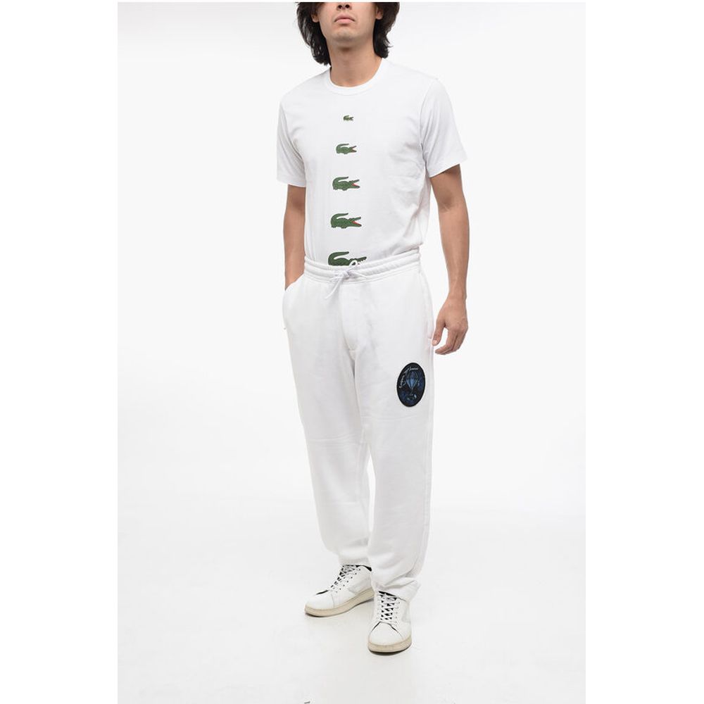 EMPORIO RESORT Cotton Sweatpants with Embroidered Patch