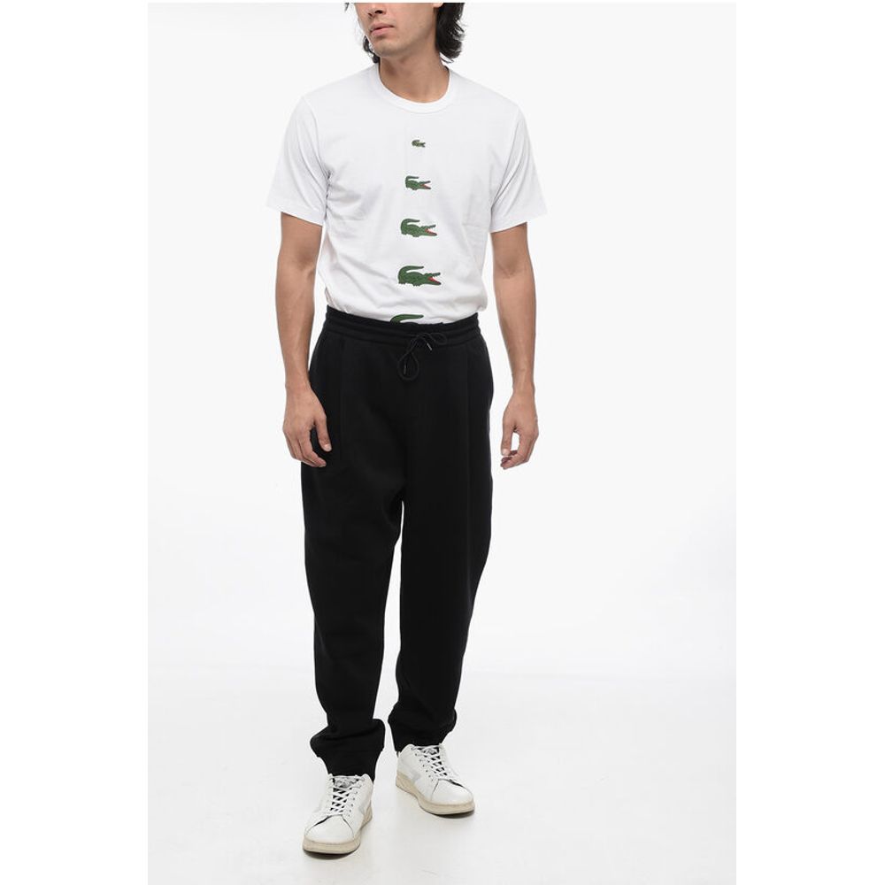 EMPORIO Single-pleated Cotton Blend Sweatpants