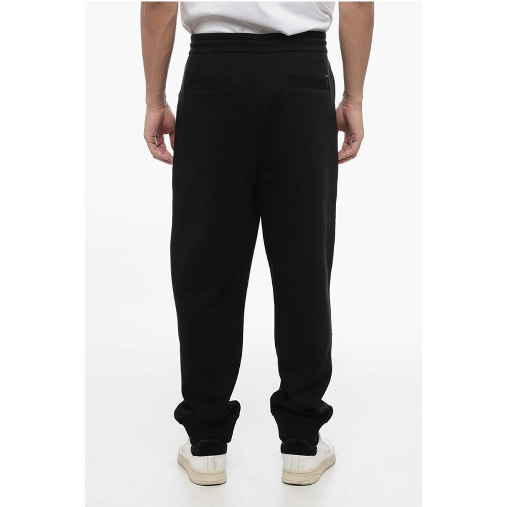 EMPORIO Single-pleated Cotton Blend Sweatpants