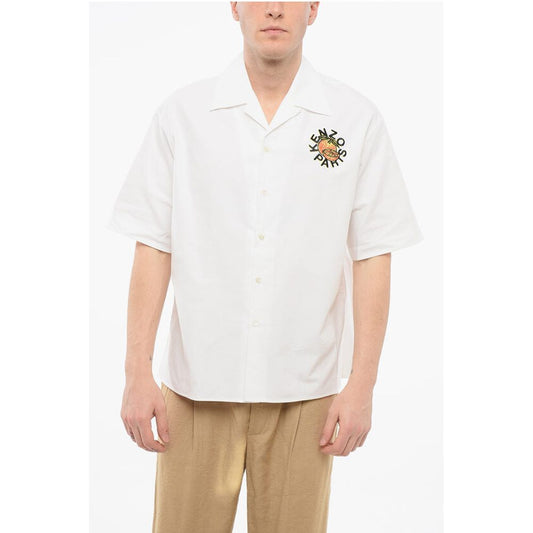 Cotton KENZO ORANGE Bowling Shirt