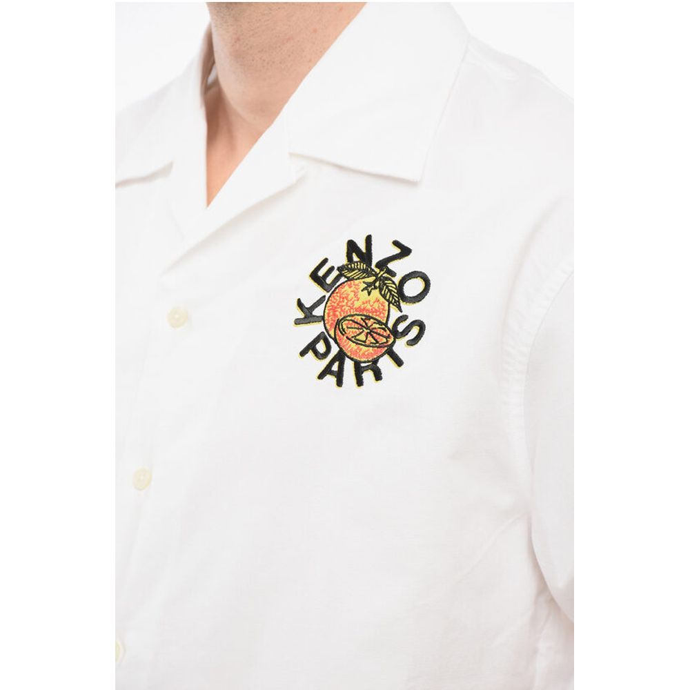 Cotton KENZO ORANGE Bowling Shirt