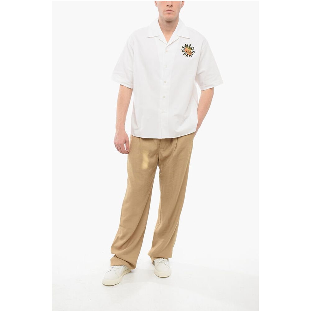 Cotton KENZO ORANGE Bowling Shirt
