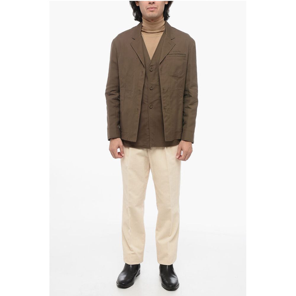 Cotton Jacket With Vest