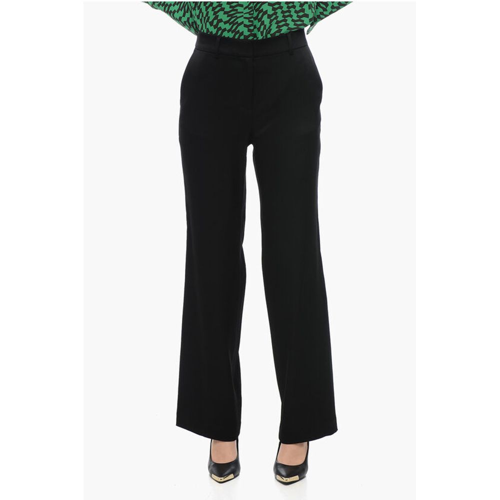 Pantaloni Satin with Flared-Fit