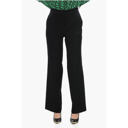 Pantaloni Satin with Flared-Fit