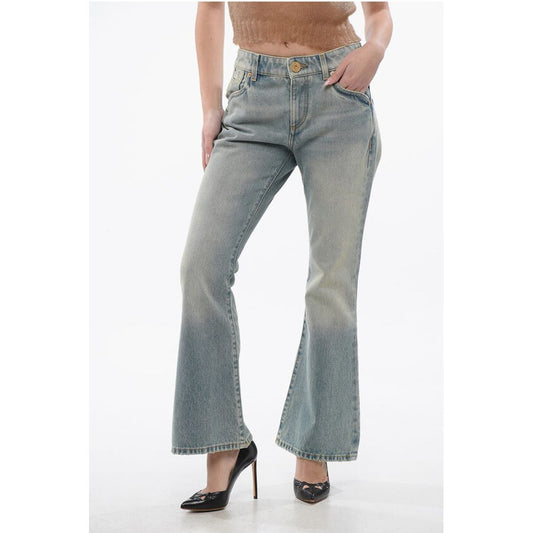 Vintage Washed Cropped Fit Bootcut Denims