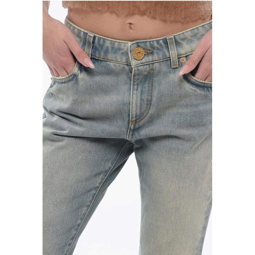 Vintage Washed Cropped Fit Bootcut Denims