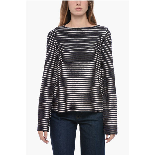 EMPORIO Crew Neck Striped Sweater