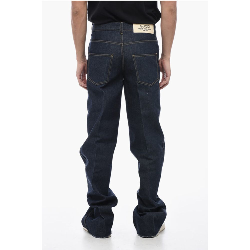 Dark Wash Cotton Straight Fit Denims 25cm
