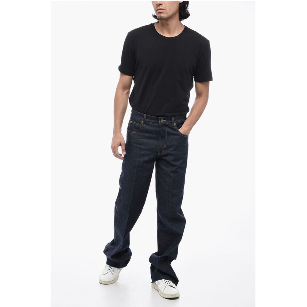 Dark Wash Cotton Straight Fit Denims 25cm