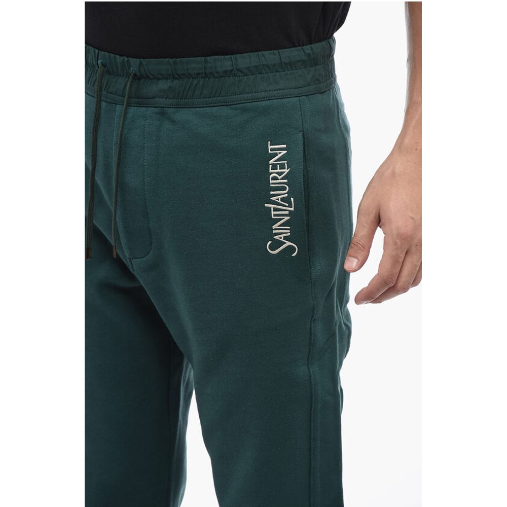 Brushed Cotton Sweatpants with Cuffs