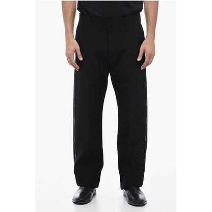 Slim Fit Pants with Logoed Band